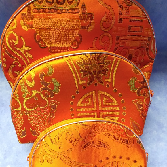 Orange bags, vinyl lined - Picture 3 of 5